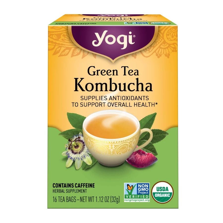 Yogi Tea Kombucha Green Tea 16 tea bags