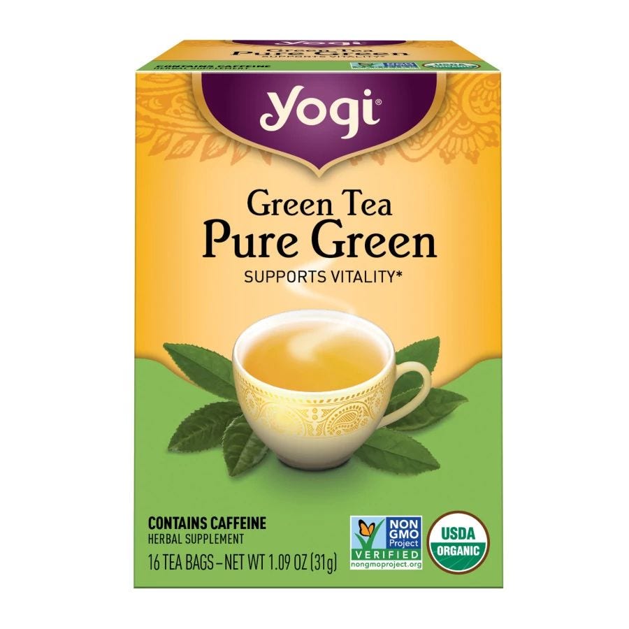 Yogi Tea Organic Simply Green Tea 16 tea bags