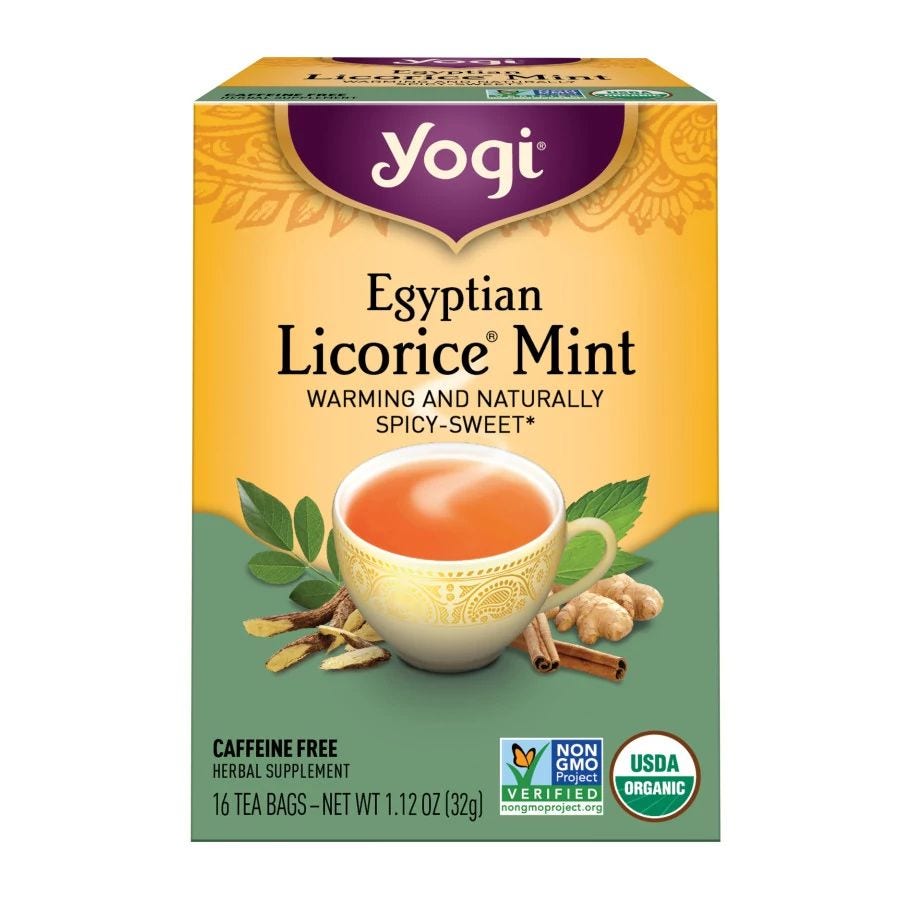 Yogi Tea Egyptian Licorice Mint Tea 16 tea bags