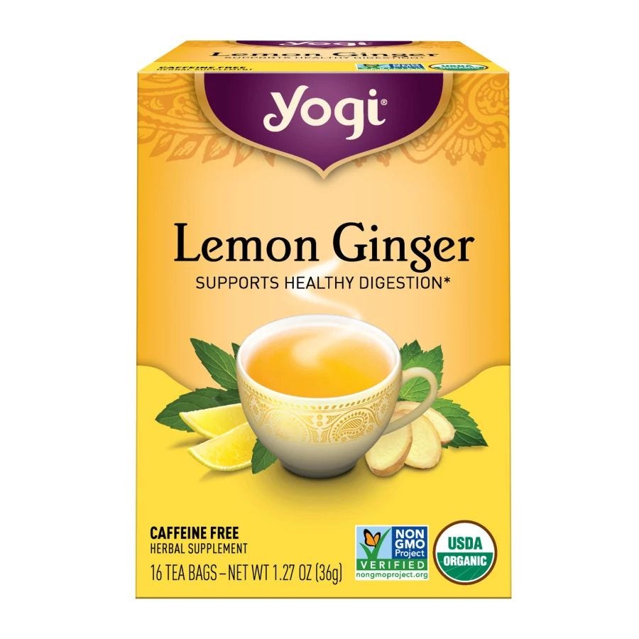 Yogi Tea Lemon Ginger Tea 16 tea bags