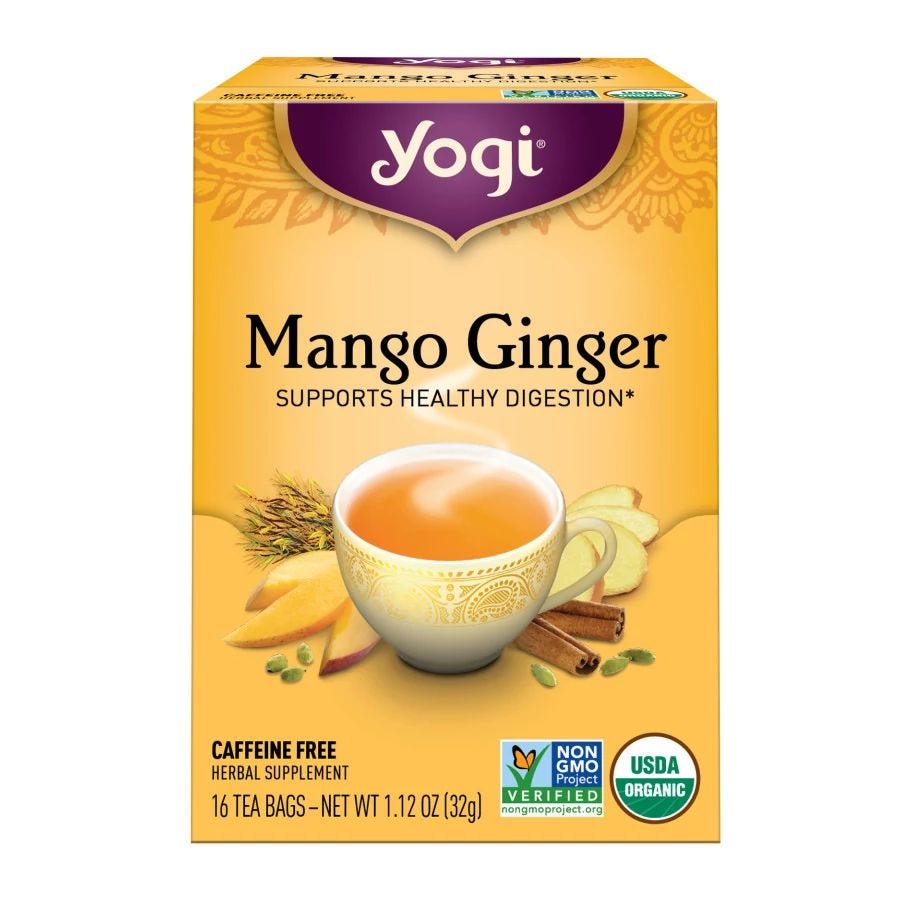 Yogi Tea Mango Ginger Tea 16 tea bags