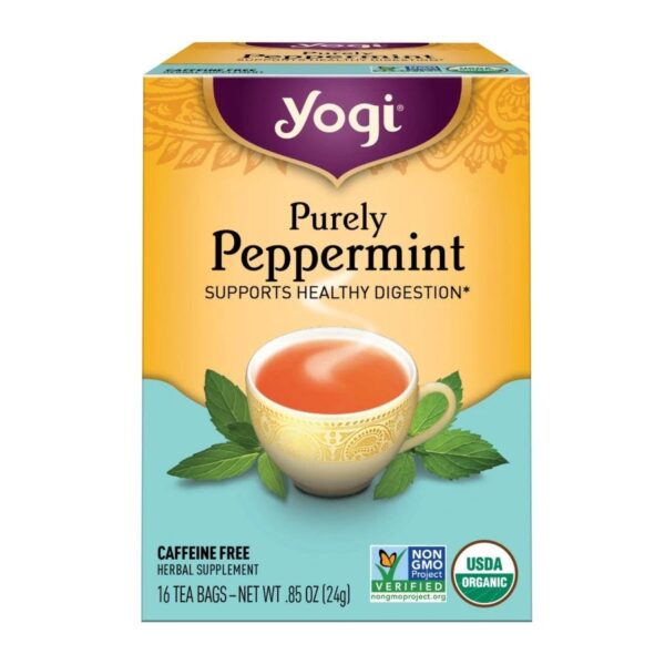 Yogi Tea Organic Purely Peppermint Tea 16 tea bags