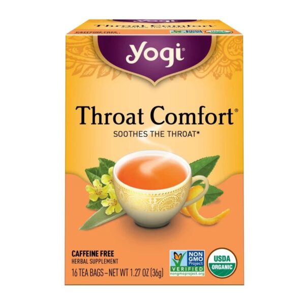 Yogi Tea Organic Throat Comfort Tea 16 tea bags
