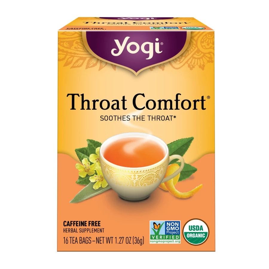 Yogi Tea Organic Throat Comfort Tea 16 tea bags