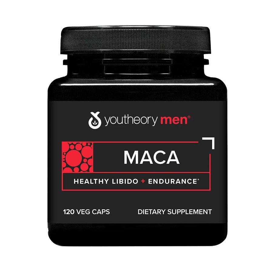 YouTheory Men's Maca Root Advanced 120 Vegetarian Capsules