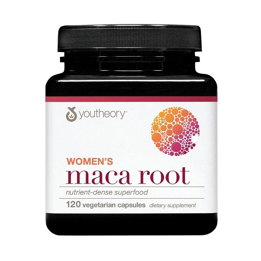 YouTheory Women's Maca Root Advanced 120 Vegetarian Capsules