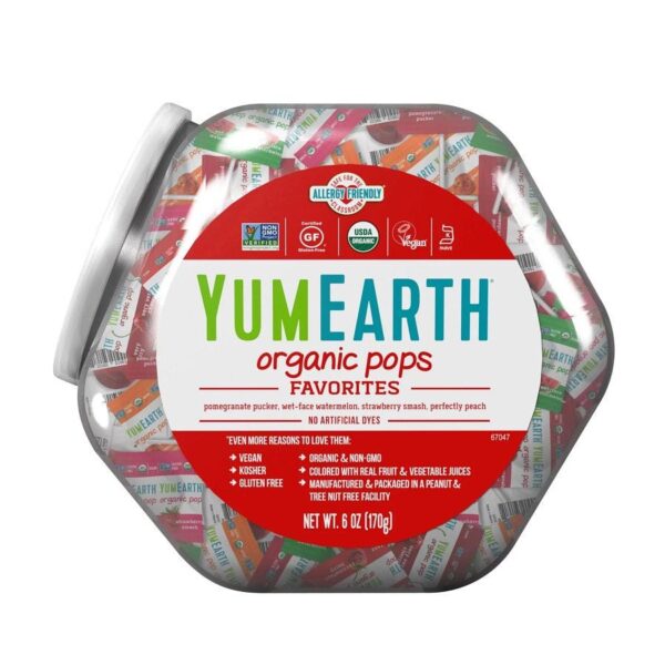 YumEarth Assorted Flavor Lollipops 30 count