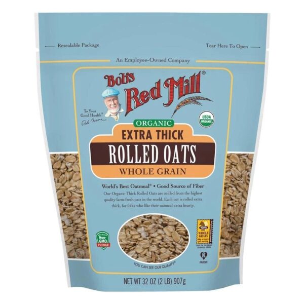 Bob's Red Mill Organic Thick Rolled Oats 32 oz. resealable bag