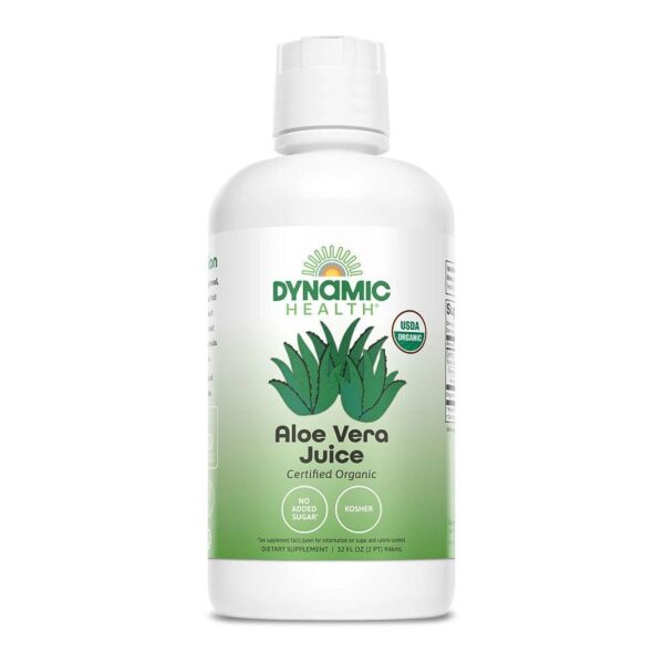 Dynamic Health Organic Unflavored Aloe Vera Juice (Plastic) 32 fl. oz.