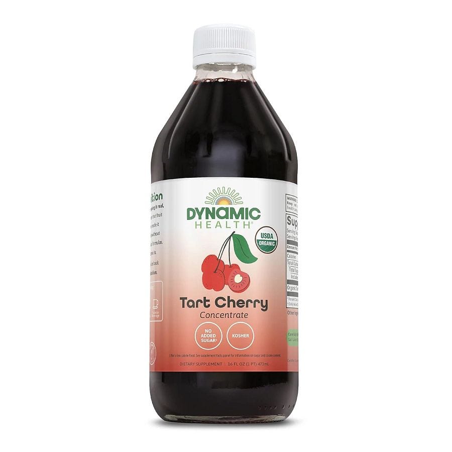 Dynamic Health Organic Tart Cherry Juice Concentrate (Glass) 16 fl. oz.