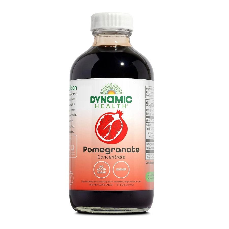 Dynamic Health Organic Pomegranate Juice Concentrate (Glass) 8 fl. oz.