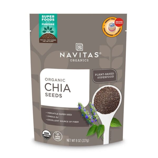 Navitas Organics Chia Seeds 8 oz.