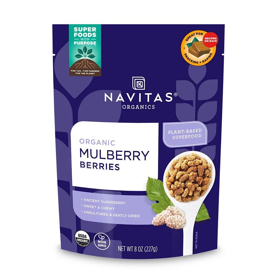 Navitas Organics Dried Mulberries 8 oz.