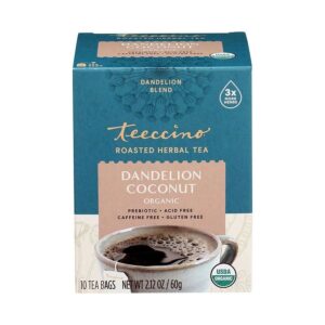Teeccino Dandelion Coconut Chicory Herbal Tea