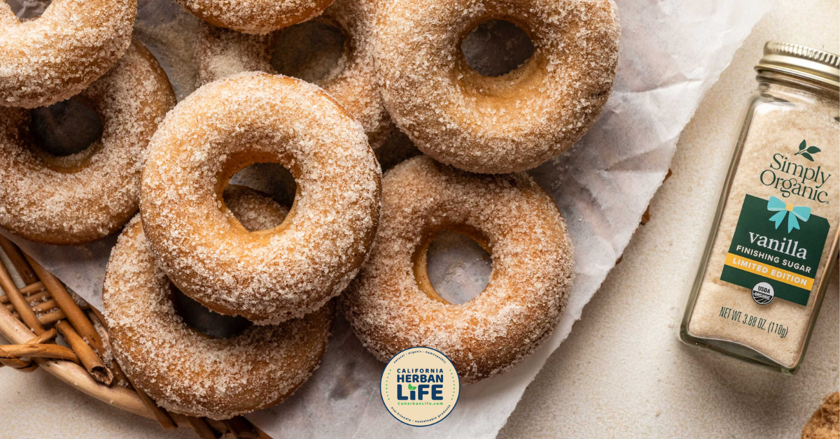 Apple Cider Donuts with Vanilla Sugar