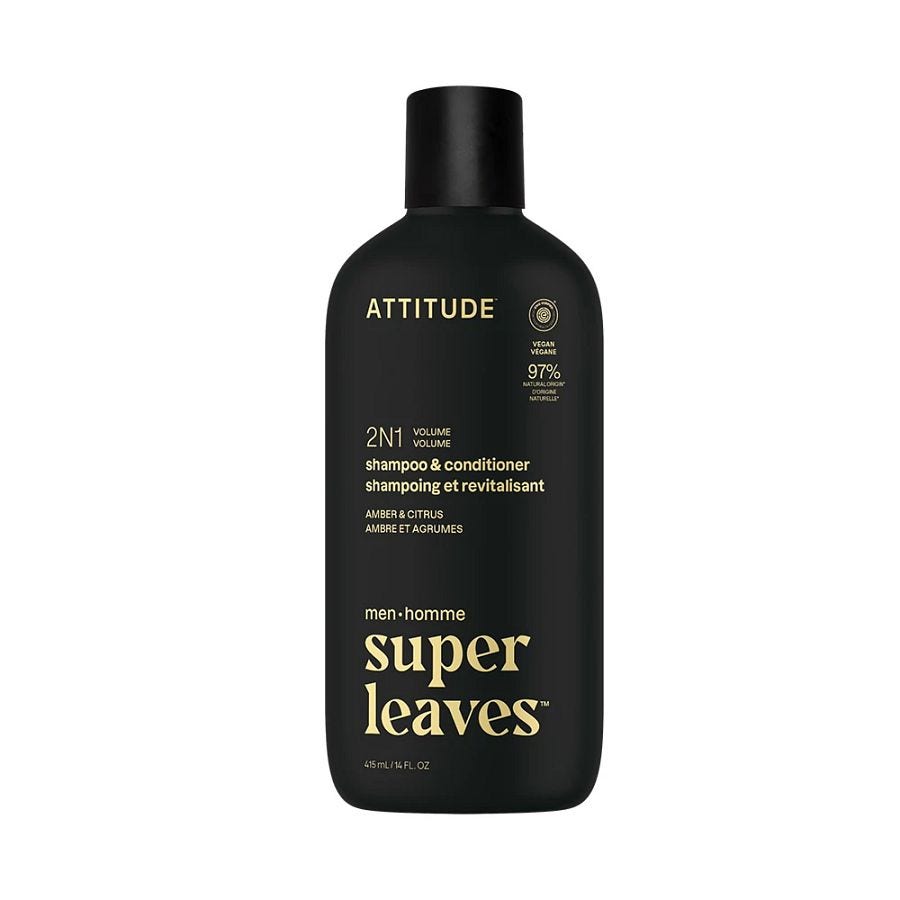 Attitude Men's Amber & Citrus Volumizing 2-in-1 Shampoo & Conditioner 14 fl. oz.