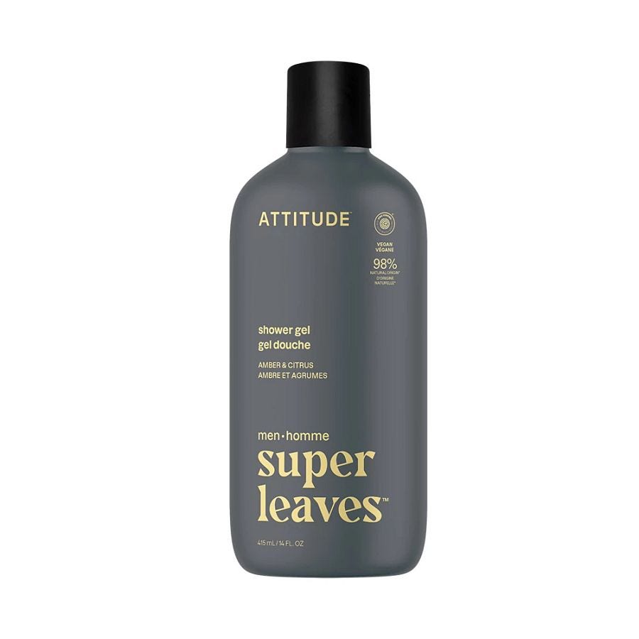 Attitude Men's Amber & Citrus Shower Gel 14 fl. oz.