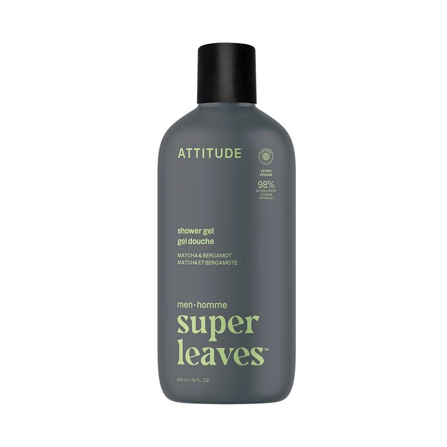 Attitude Men's Matcha & Bergamot Shower Gel 14 fl. oz.