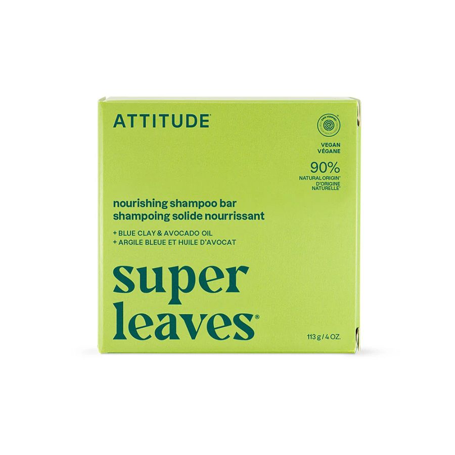 Attitude Super Leaves Pear & Amber Nourishing Shampoo Bar 4 oz.