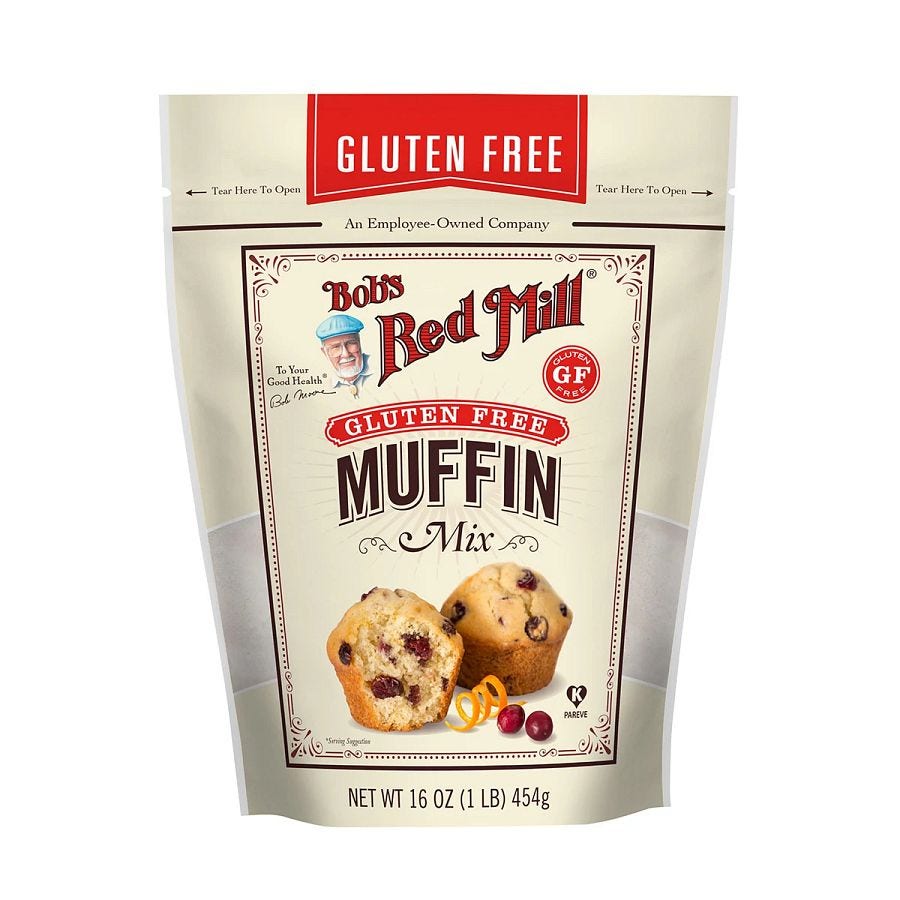 Bob's Red Mill Gluten-Free Plain Muffin Mix 16 oz.