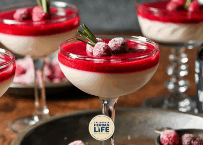 Cranberry Panna Cotta