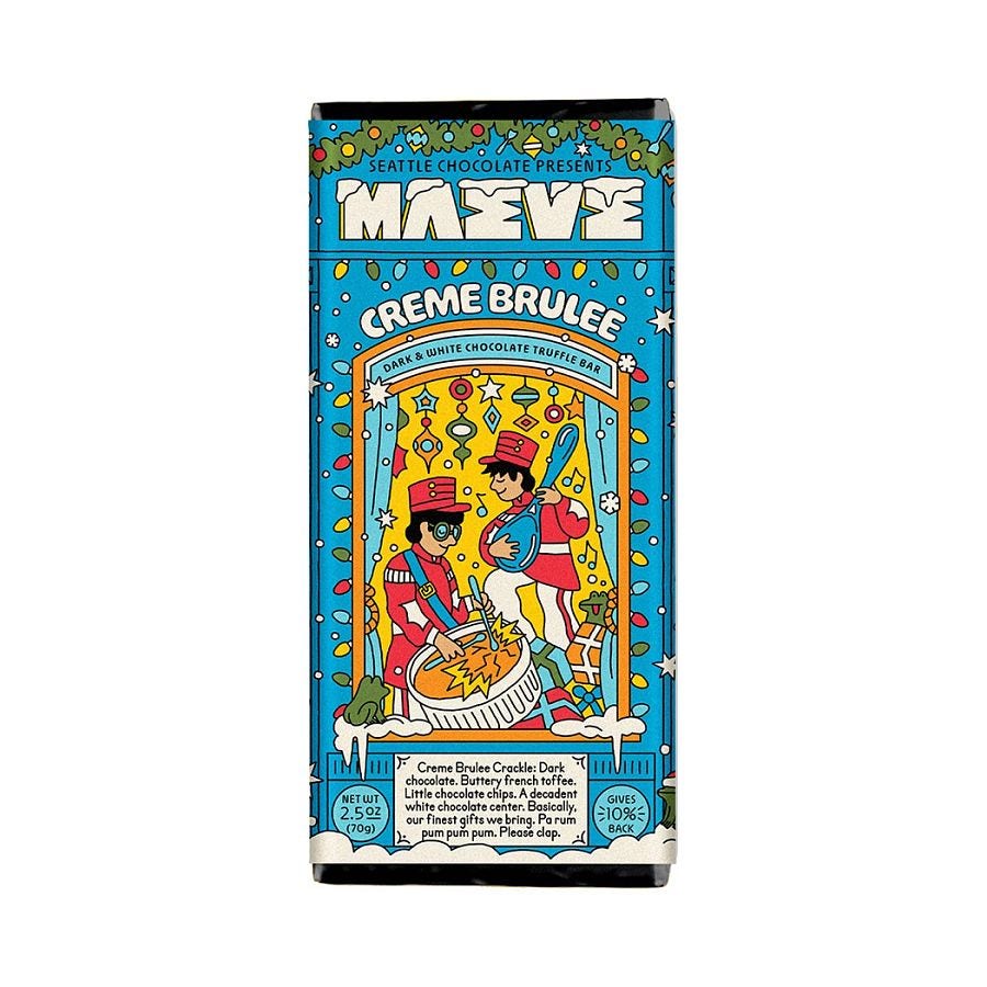 Maeve Creme Brulee Crackle Truffle Bar 2.5 oz.