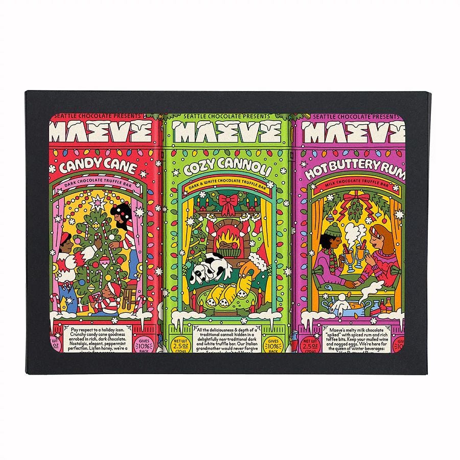 Maeve Frosted Eaves Truffle Bar Trio 3 (2.5 oz.) bars