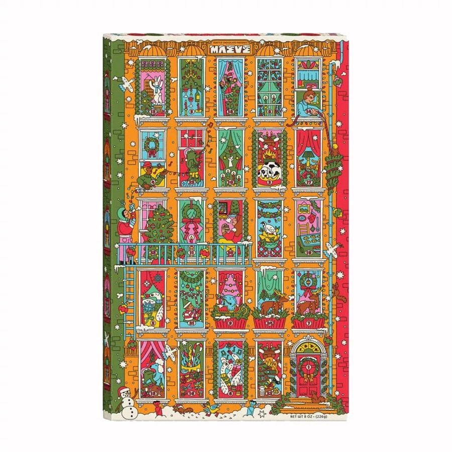 Maeve Holiday Only Chocolate in the Building Advent Calendar 8 oz.