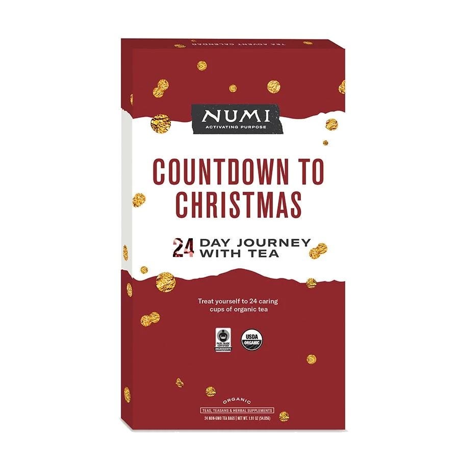 Numi Tea Holiday Advent Tea Calendar 24 tea bags
