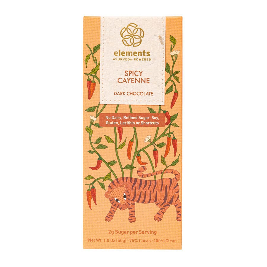 Elements Truffles Dark Chocolate Spicy Cayenne 1.8 oz. bar