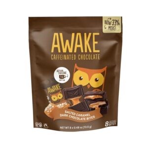 Awake Caffeinated Salted Caramel Dark Chocolate Pouch 8 (0.48 oz.) count