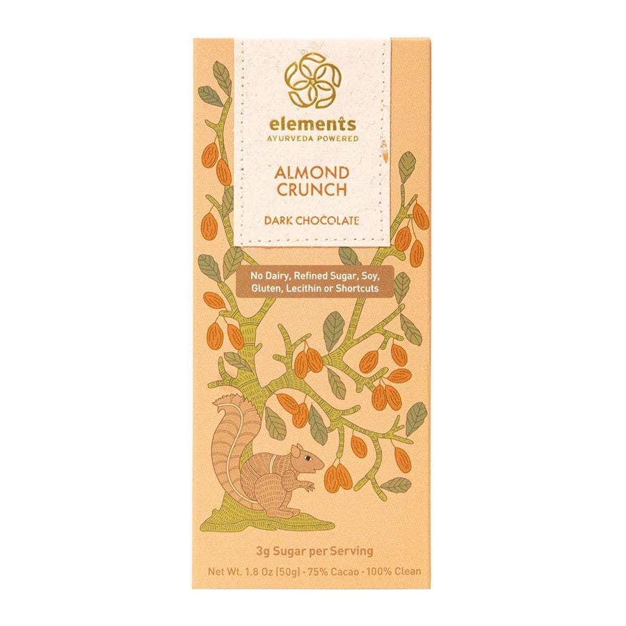 Elements Truffles Dark Chocolate Almond Crunch Bar 1.8 oz. bar