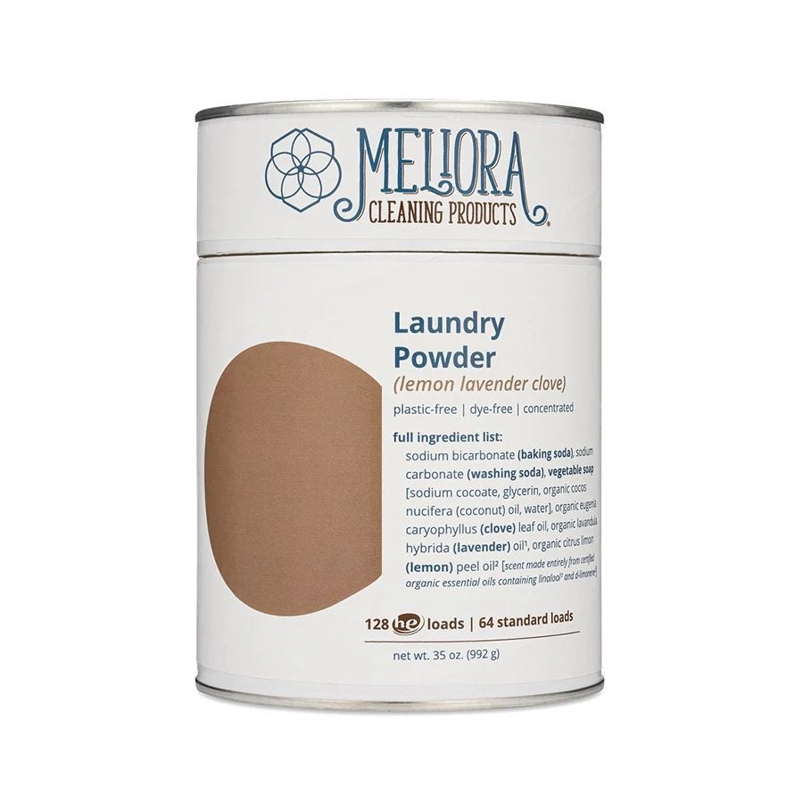 Meliora Lemon-Lavender-Clove Plastic-Free Laundry Powder 35 oz.