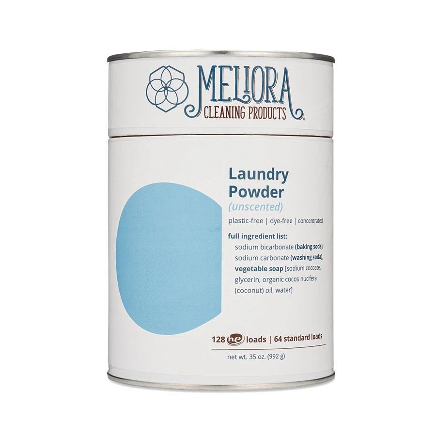 Meliora Unscented Plastic-Free Laundry Powder 35 oz.