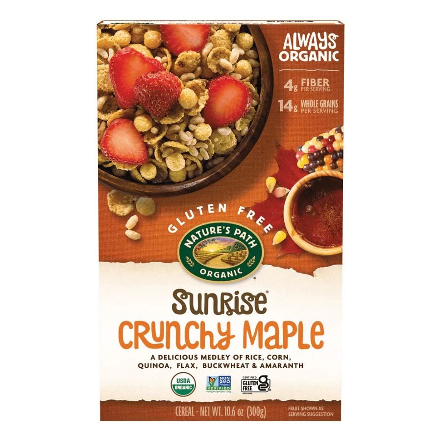 Nature's Path Sunrise Crunchy Maple Organic Cereal 10.6 oz.