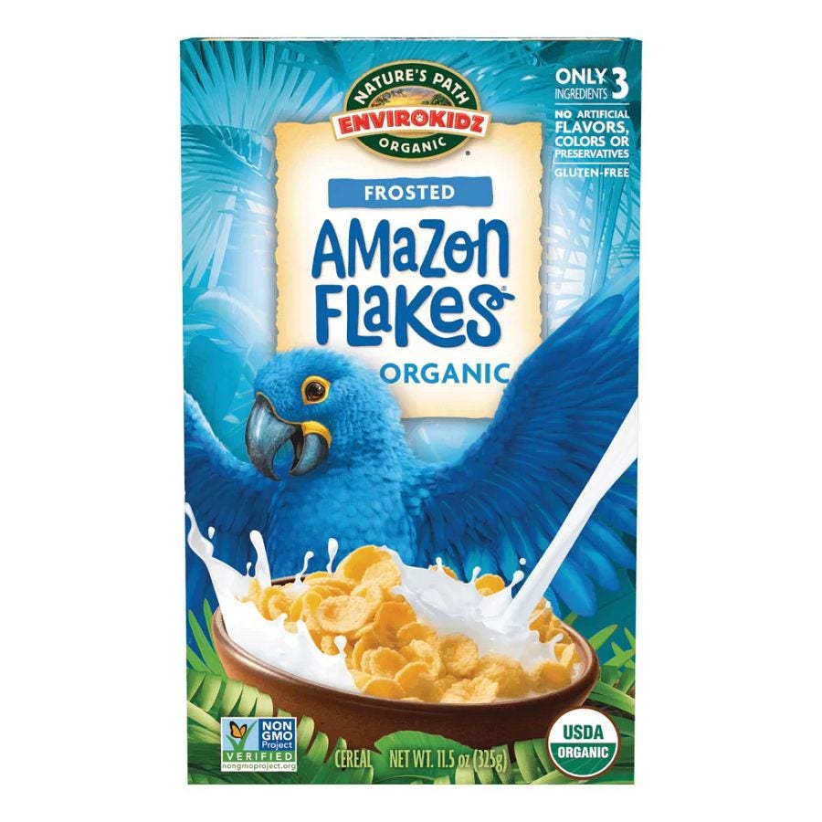 Nature's Path Frosted Amazon Flakes Envirokids Organic Cereal 11.5 oz.