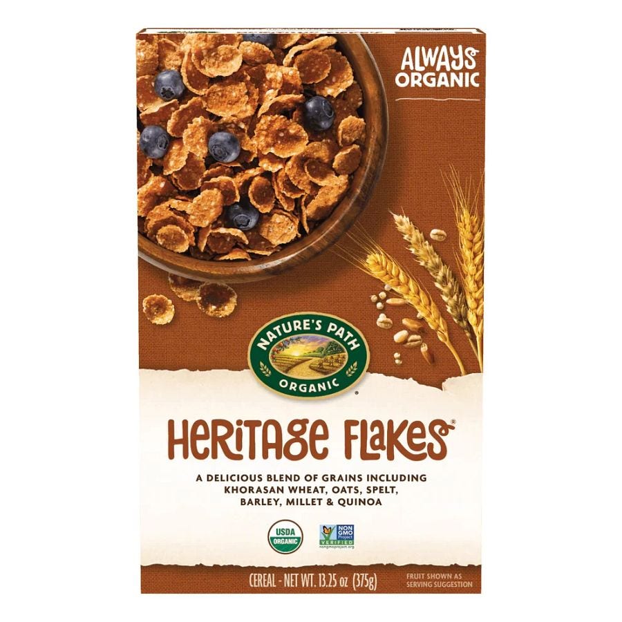 Nature's Path Heritage Flakes Organic Cereal 13.25 oz.