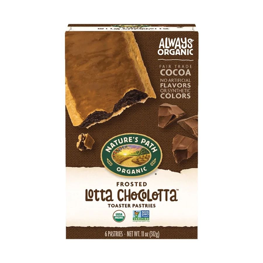 Nature's Path Lotta Chocolotta Organic Frosted Toasted Pastries 11 oz.