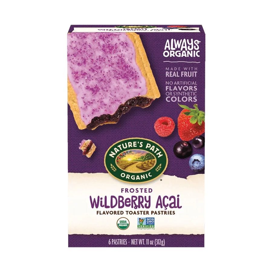Nature's Path Wildberry Acai Organic Frosted Toasted Pastries 11 oz.