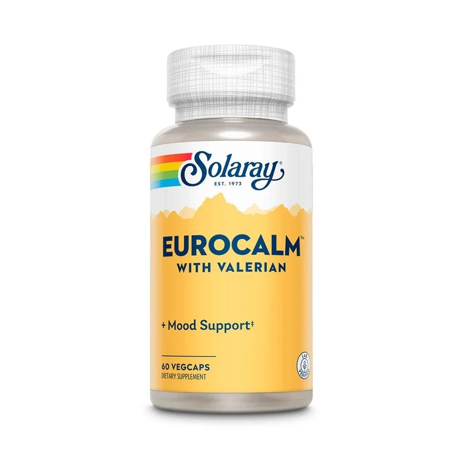 Solaray EuroCalm with Valerian 60 VegCaps