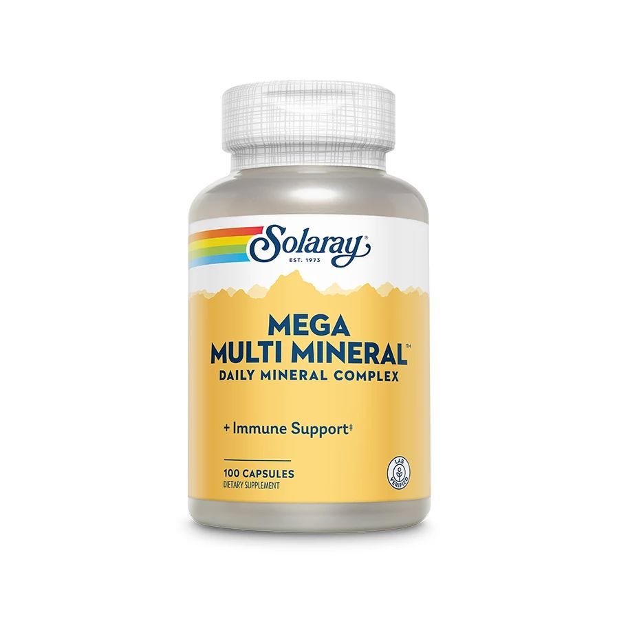 Solaray Mega Multi Mineral Daily Mineral Complex 100 VegCaps