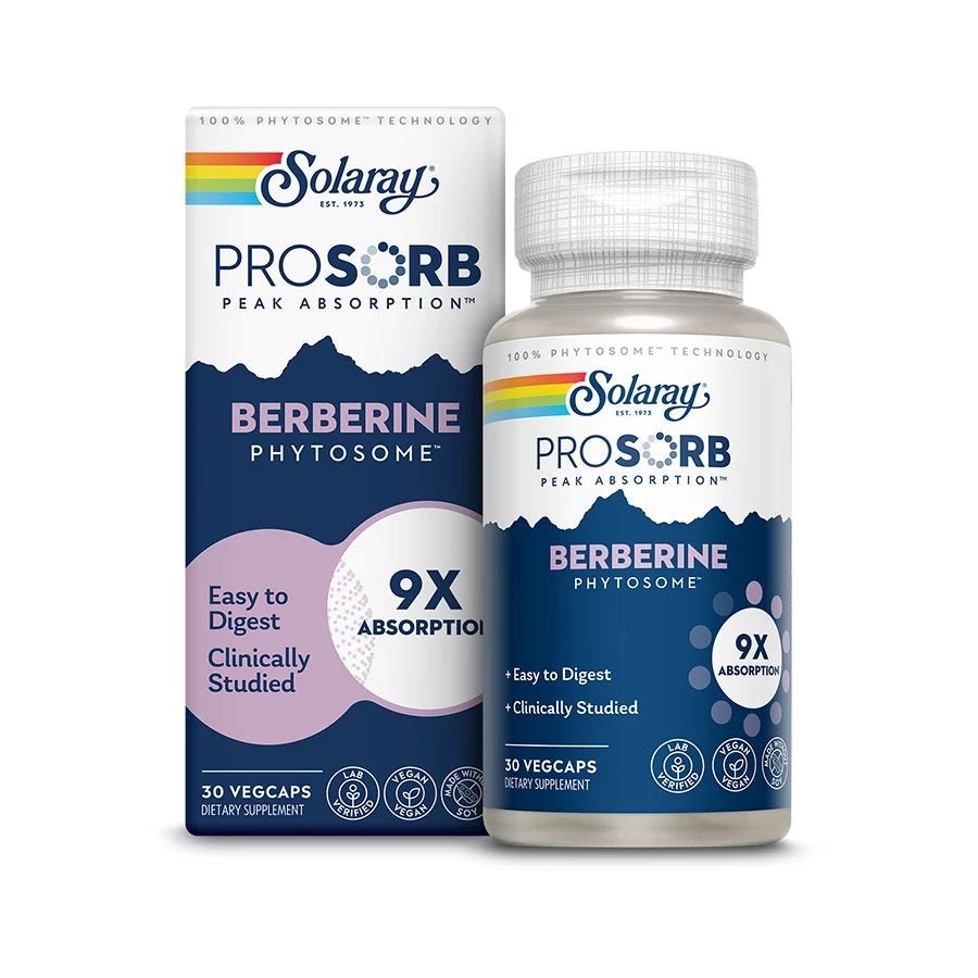 Solaray ProSorb Berberine Phytosome 30 VegCaps