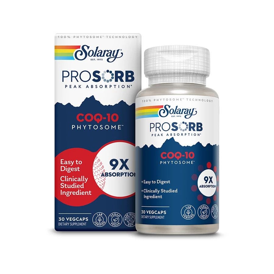 Solaray ProSorb CoQ10 Phytosome 30 VegCaps