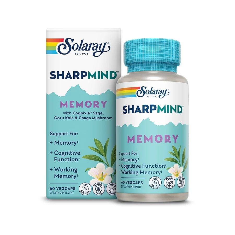 Solaray SharpMind Memory 60 VegCaps