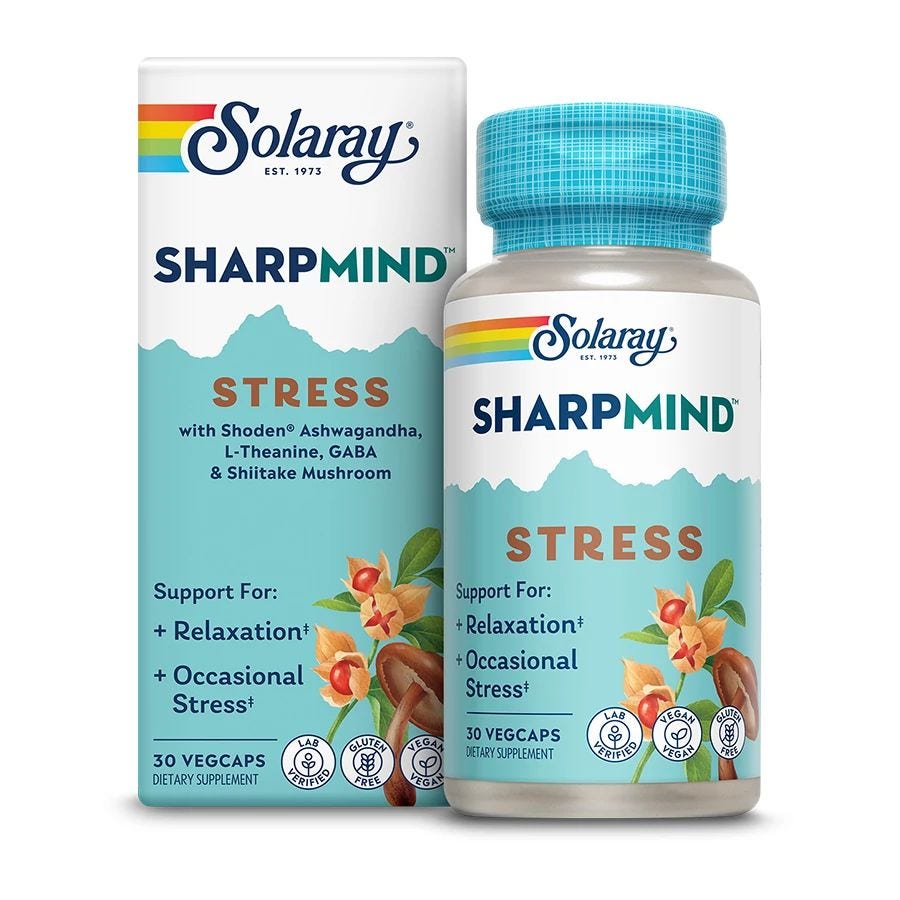 Solaray SharpMind Stress 30 VegCaps