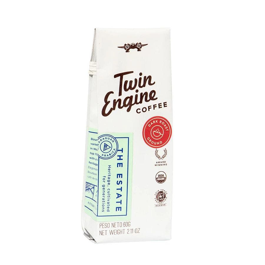 Twin Engine Coffee Estate Dark Ground Coffee Traveler 2.11 oz.