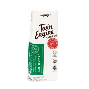 Twin Engine Coffee Cigar No. 1 Dark Ground Coffee Traveler 2.11 oz.