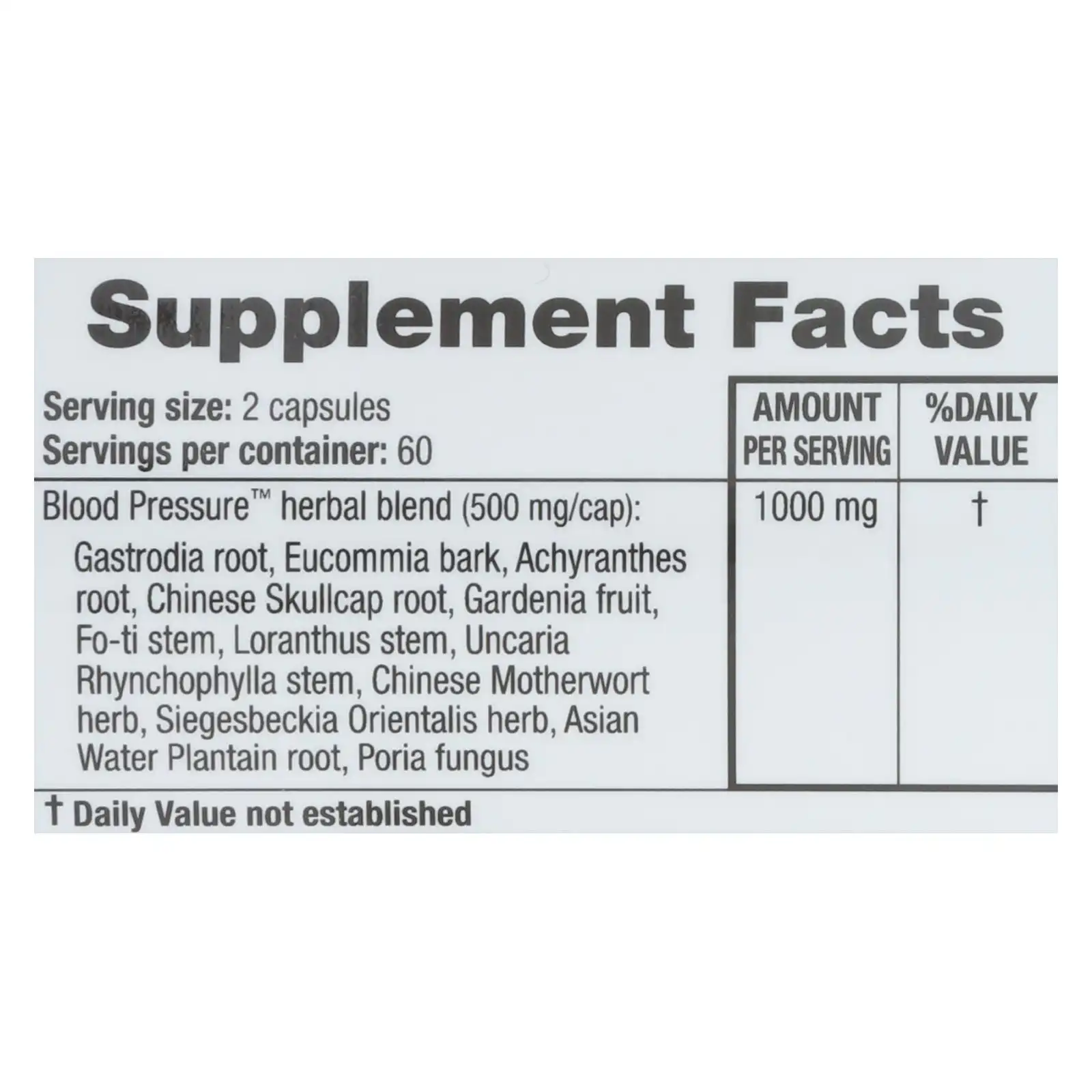 Ridgecrest Herbals Blood Pressure Formula 120 count - Image 2