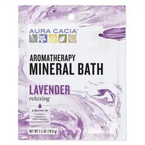 Aura Cacia Relaxing Lavender Aromatherapy Mineral Bath 20.5 oz. packet