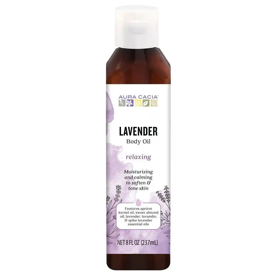 Aura Cacia Aromatherapy Body Oil Lavender Harvest - 8 fl.oz.